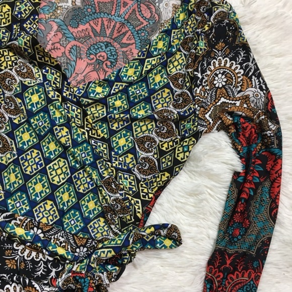 Moroccan Bohemian Wrap Maxi Dress S M L 1X 2X 3X - Picture 7 of 8